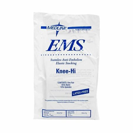 MEDLINE EMS Knee-High Anti-Embolism Stockings, Medium Regular MDS160544PH